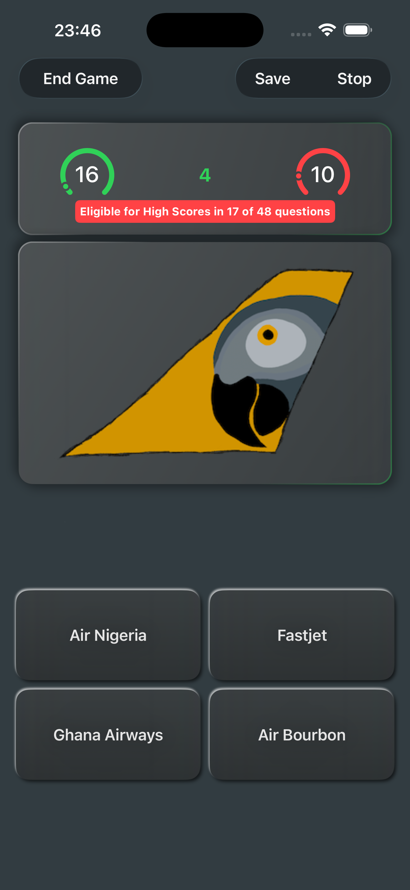 AirlineTrivia screenshot 1